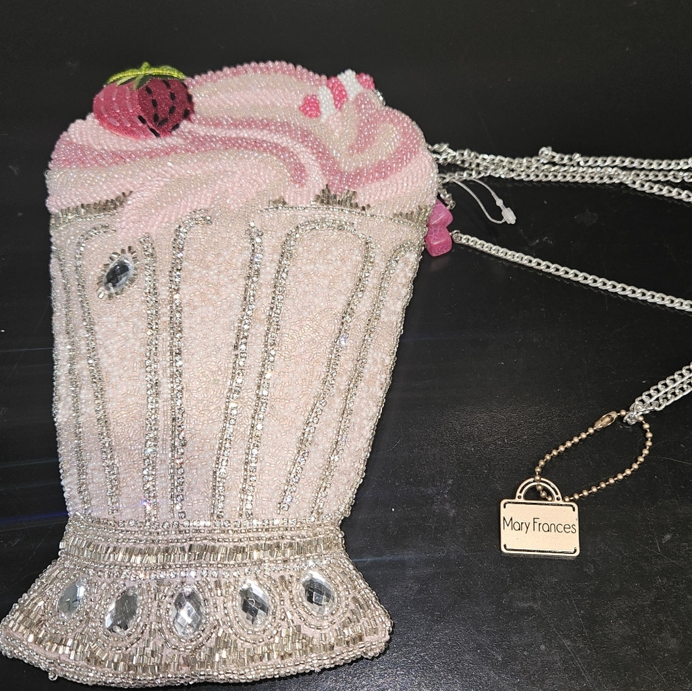 Mary Frances Beaded Milkshake Purse